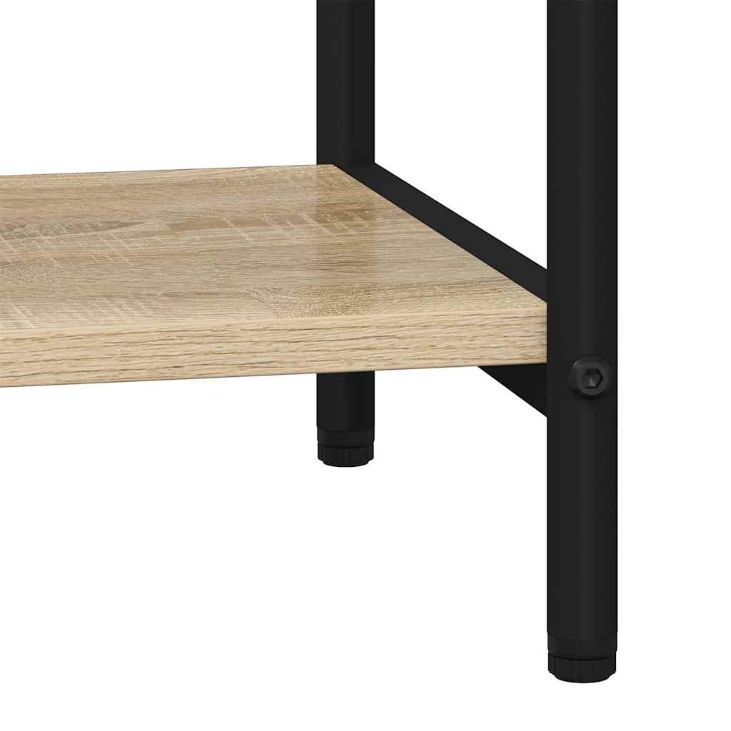 Bookshelf 3-Tier 60 x 30 x 109 cm Engineered wood Sonoma Oak