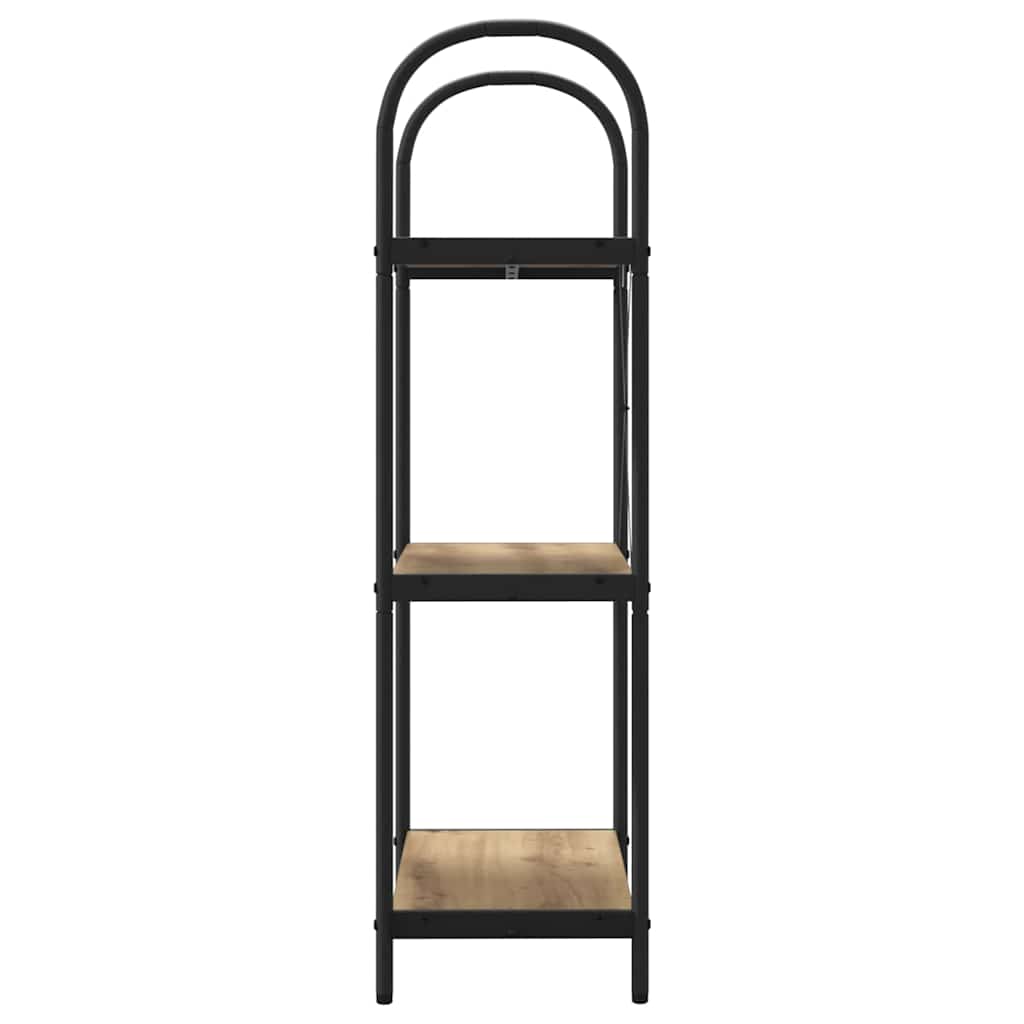 Bookshelf 3-Tier 60 x 30 x 109 cm Engineered wood Artisan Oak