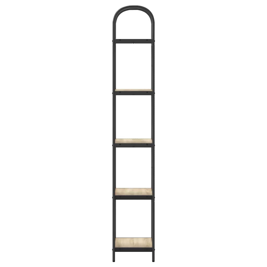 Bookshelf 5-Tier 40 x 30 x 183 cm Engineered wood Sonoma Oak