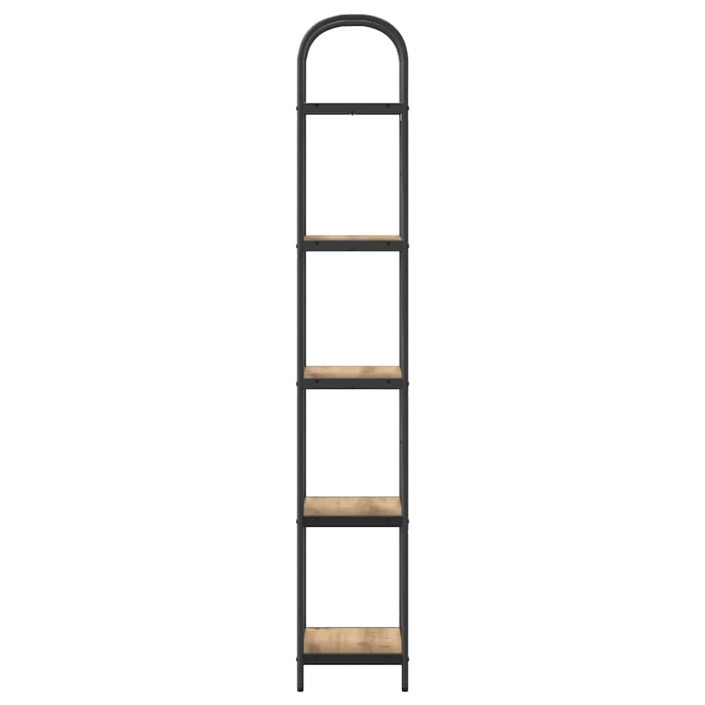 Bookshelf 5-Tier 40 x 30 x 183 cm Engineered wood Artisan Oak