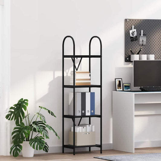 Bookshelf Black Oak 40 x 30 x 146 cm Engineered wood