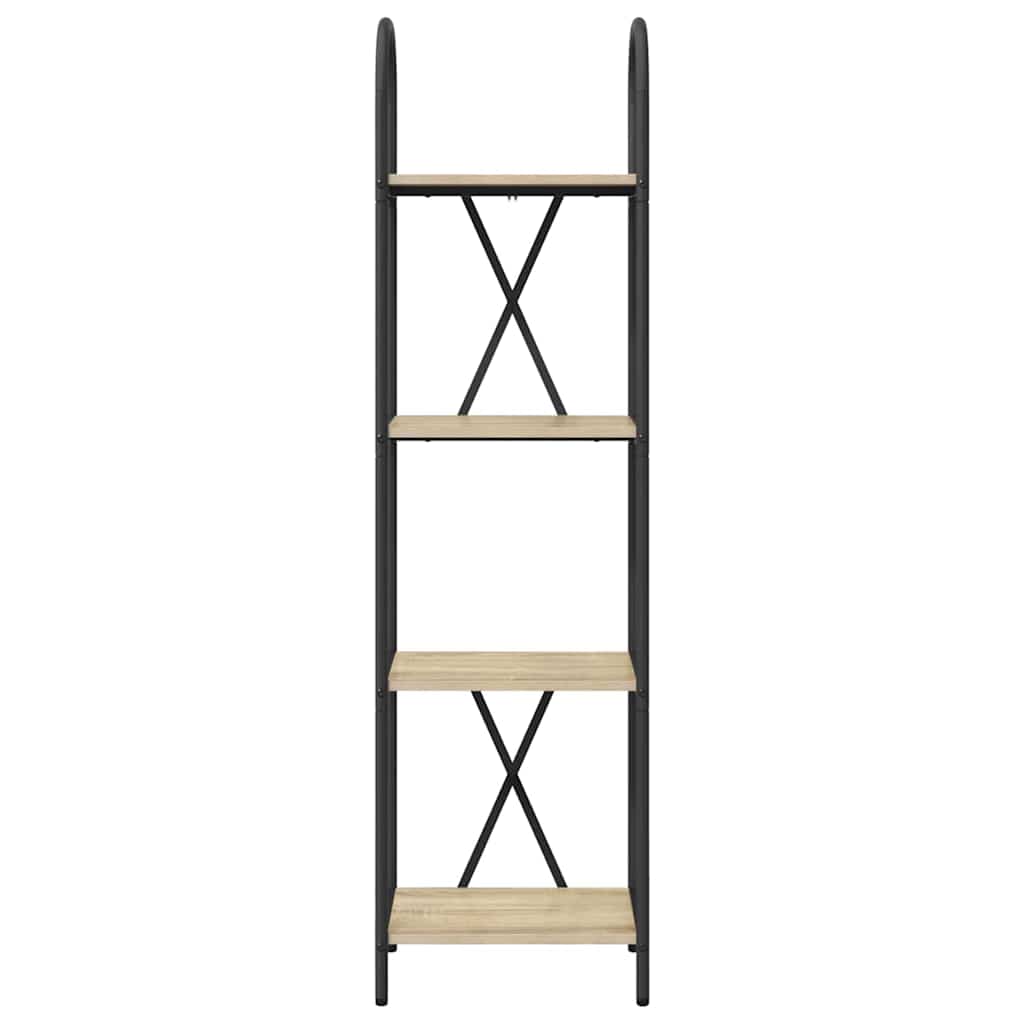 Bookshelf 4-Tier 40 x 30 x 146 cm Engineered wood Sonoma Oak