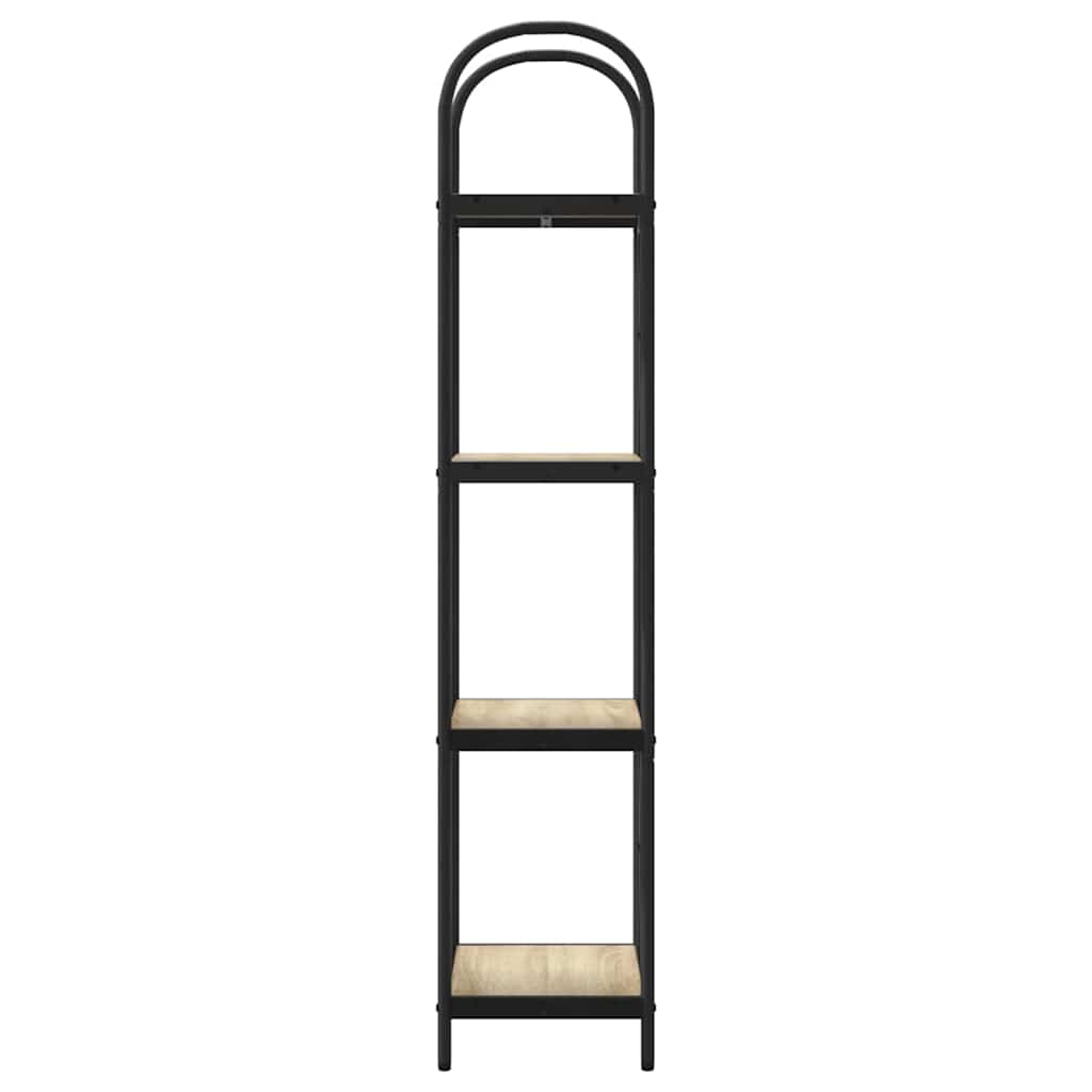 Bookshelf 4-Tier 40 x 30 x 146 cm Engineered wood Sonoma Oak