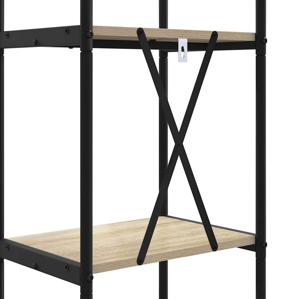 Bookshelf 3-Tier 40 x 30 x 109 cm Engineered wood Sonoma Oak