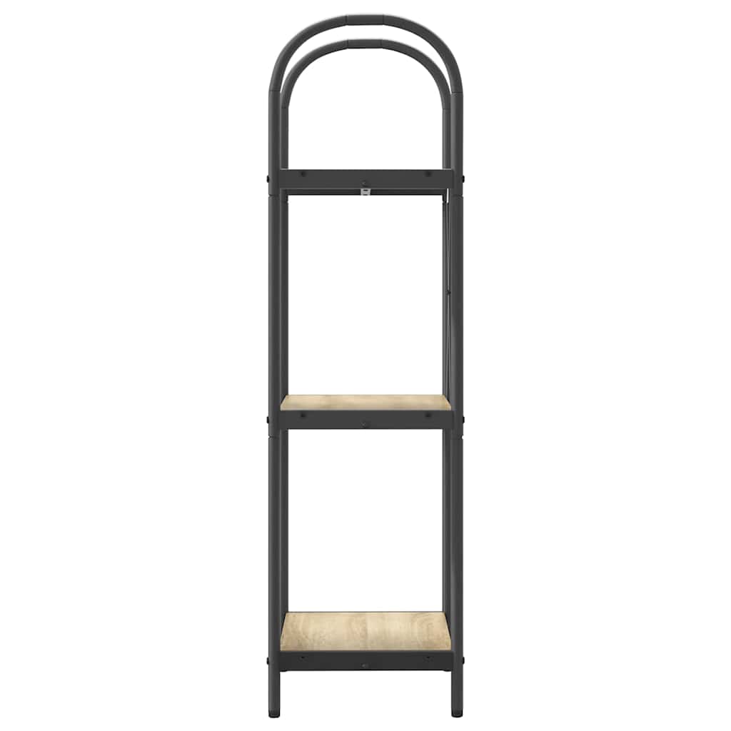 Bookshelf 3-Tier 40 x 30 x 109 cm Engineered wood Sonoma Oak