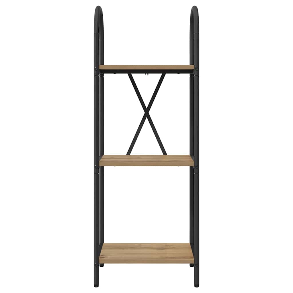 Bookshelf 3-Tier 40 x 30 x 109 cm Engineered wood Artisan Oak