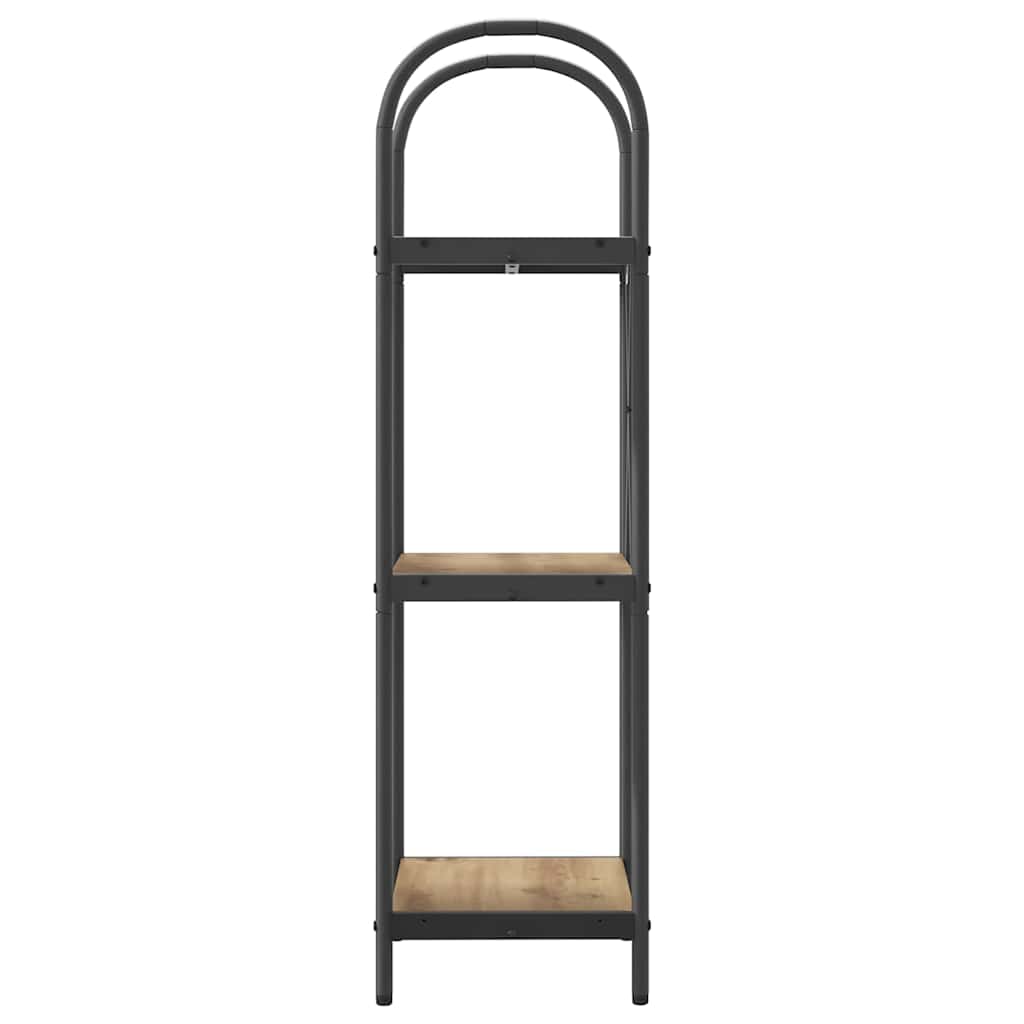 Bookshelf 3-Tier 40 x 30 x 109 cm Engineered wood Artisan Oak