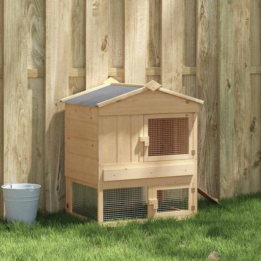 Chicken Coop Brown 75 x 60 x 89 cm Solid Pine Wood