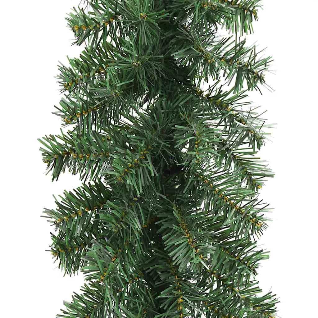 Christmas Garland with 600 LEDs 2 pcs Green PVC
