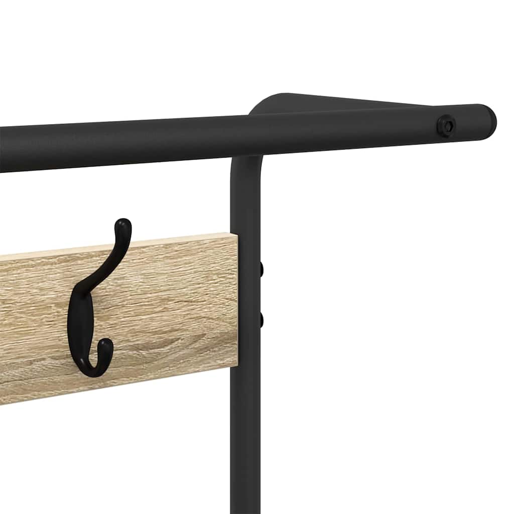 Coat Rack Sonoma Oak 95 x 34 x 184 cm Engineered wood