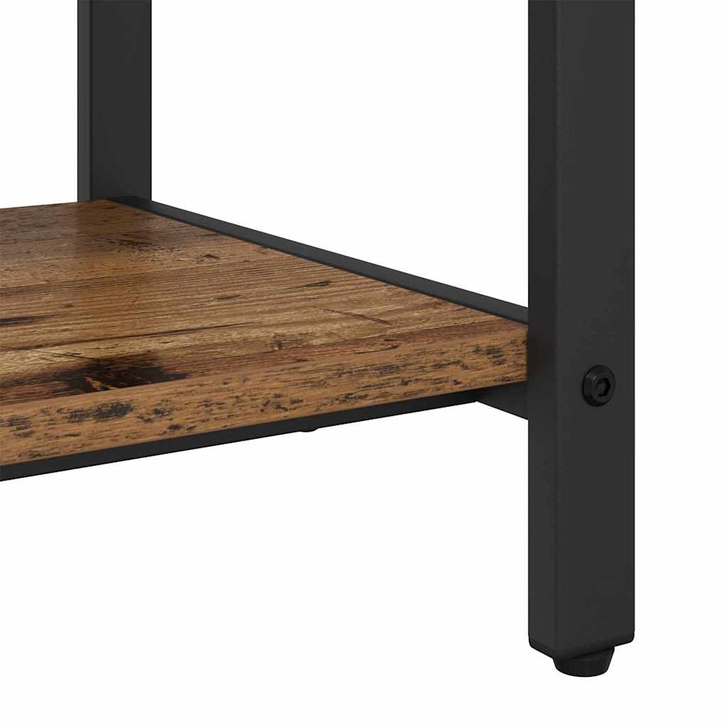 Coat Rack with Shelf Old Wood 95 x 34 x 184 cm Engineered wood