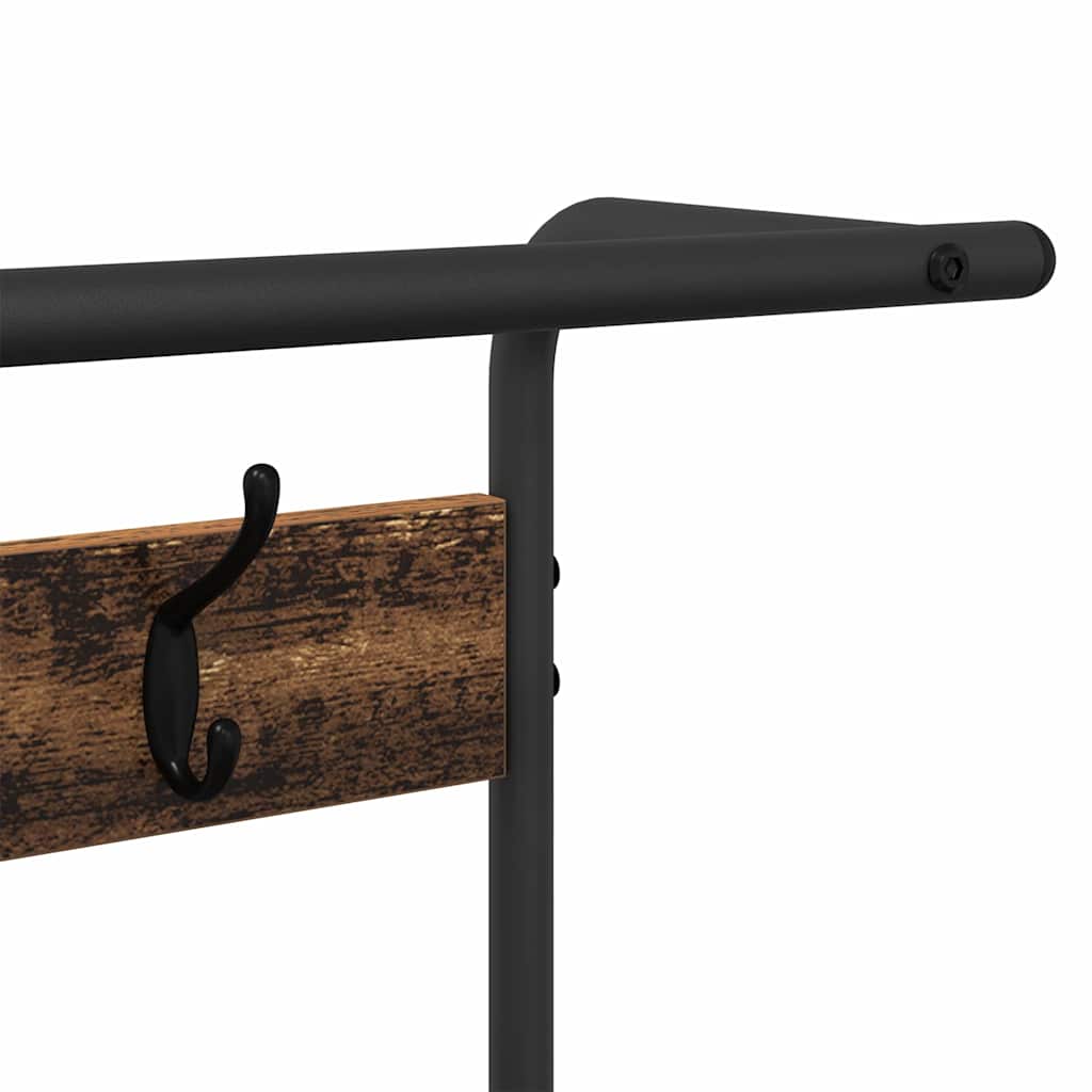 Coat Rack with Shelf Old Wood 95 x 34 x 184 cm Engineered wood