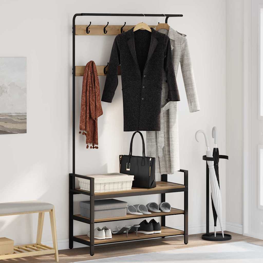 Coat Rack Artisan Oak 95 x 34 x 184 cm Engineered wood