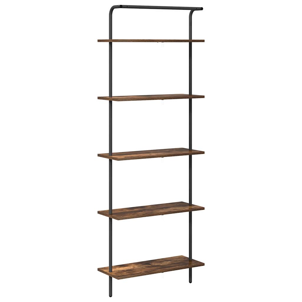 Bookshelf Smoked Oak 60 x 24 x 168 cm Engineered wood