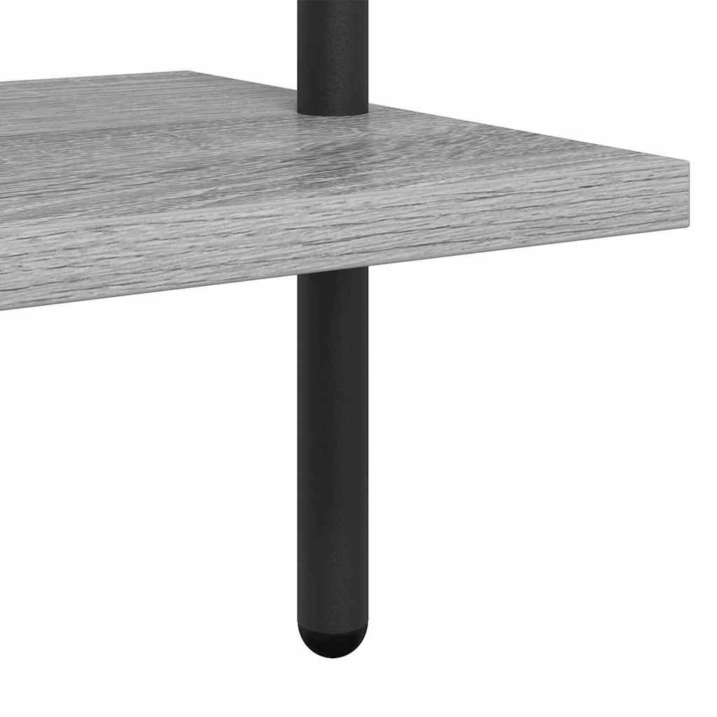 Bookshelf 5-Tier 60 x 24 x 168 cm Engineered wood Grey Sonoma