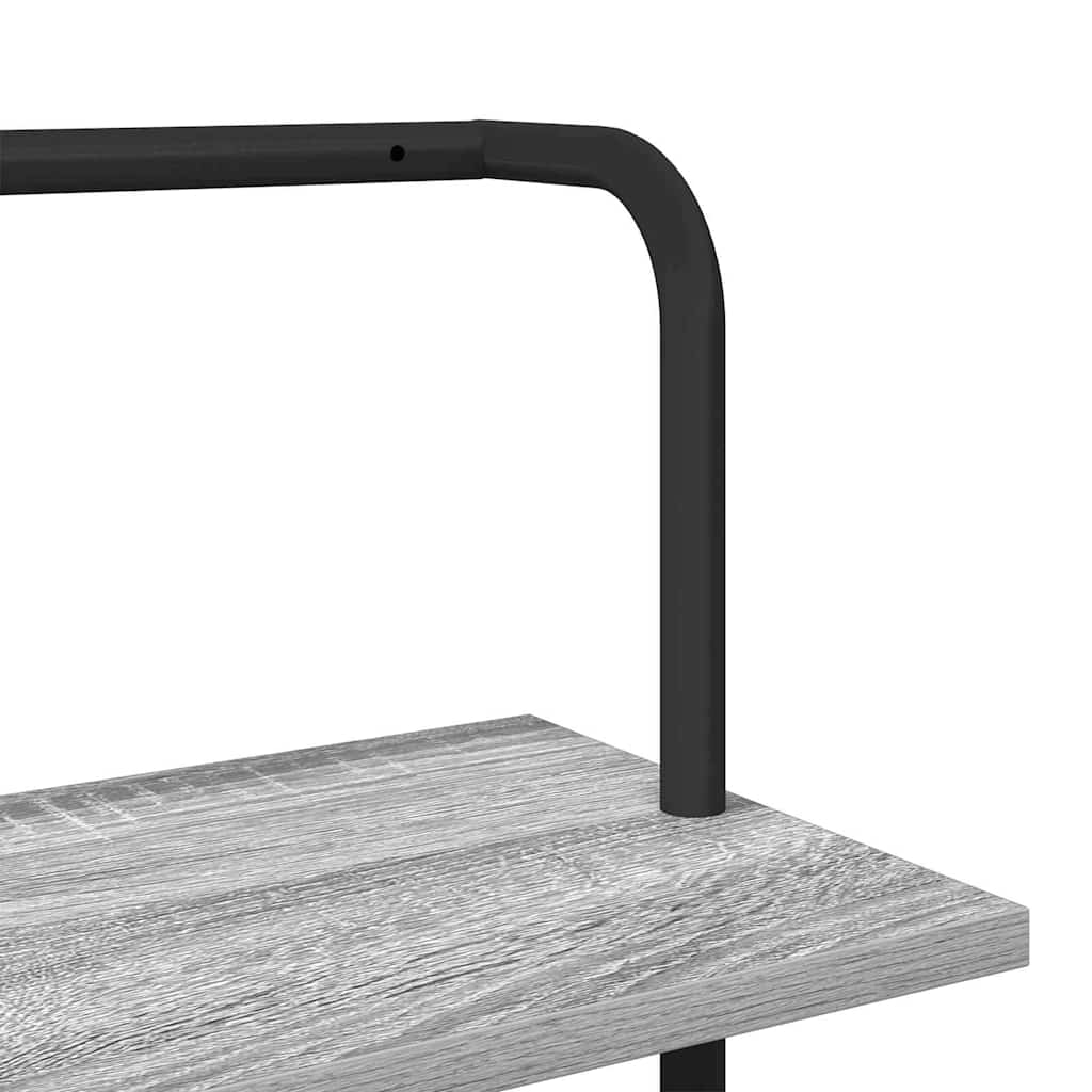Bookshelf Grey Sonoma 60 x 24 x 168 cm Engineered wood
