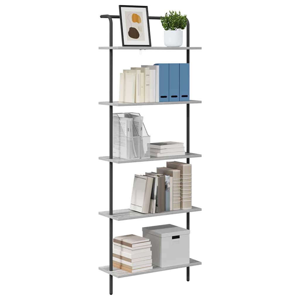 Bookshelf Grey Sonoma 60 x 24 x 168 cm Engineered wood