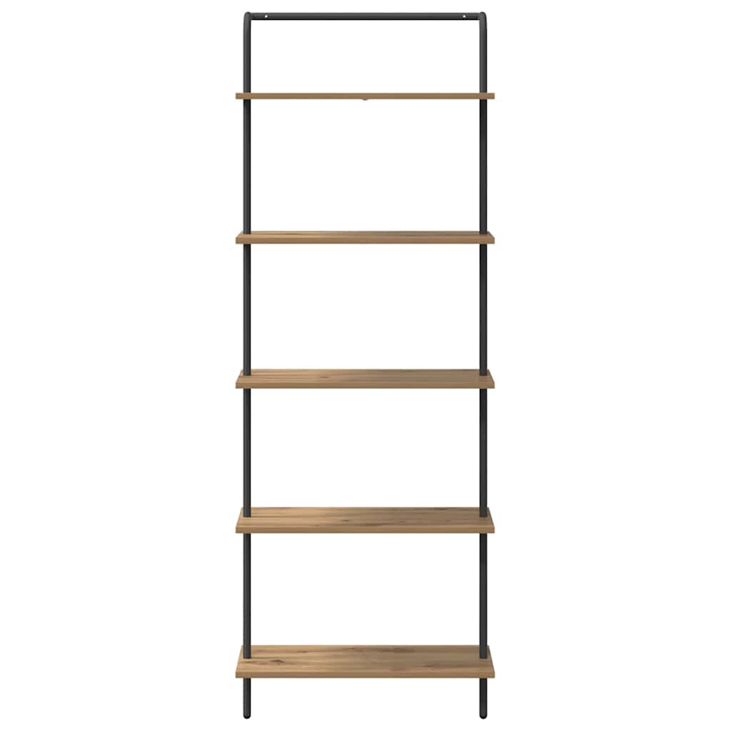 Bookshelf 5-Tier 60 x 24 x 168 cm Engineered wood Artisan Oak