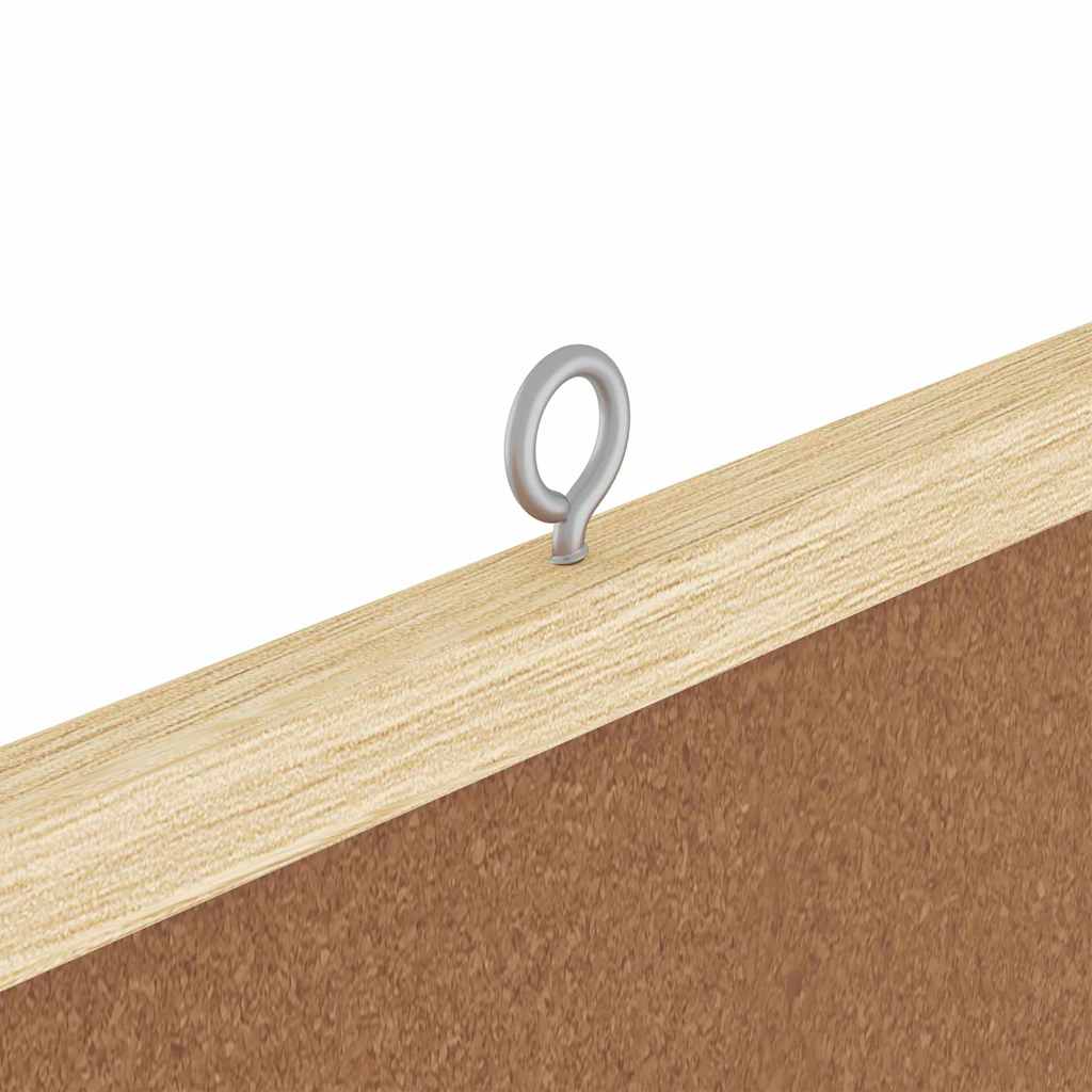 Bulletin Board Folding Brown 100 x 100 x 1.4 cm Solid pine wood