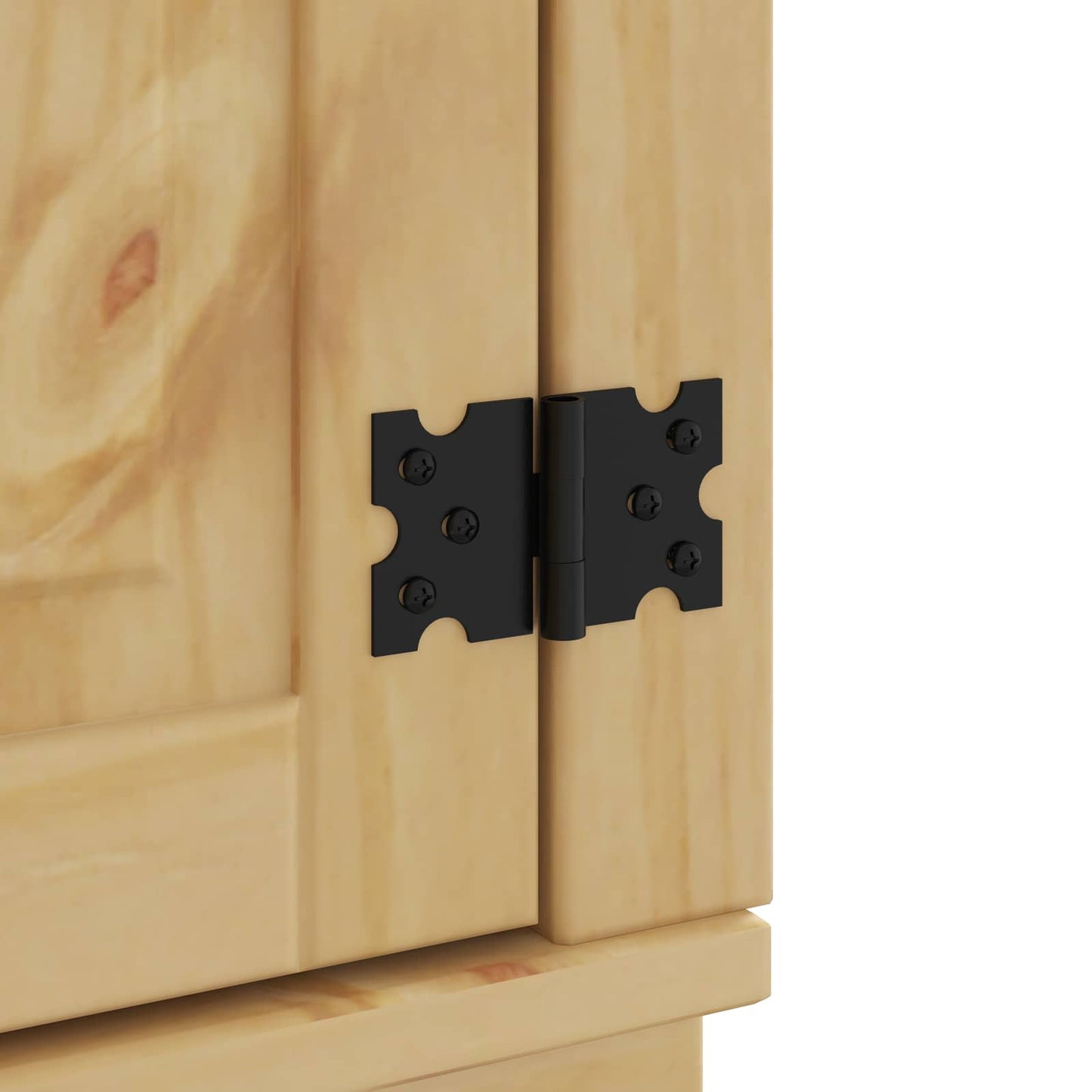 Cabinet with Shelf SKI 4 pcs Honey Brown Solid Pine Wood