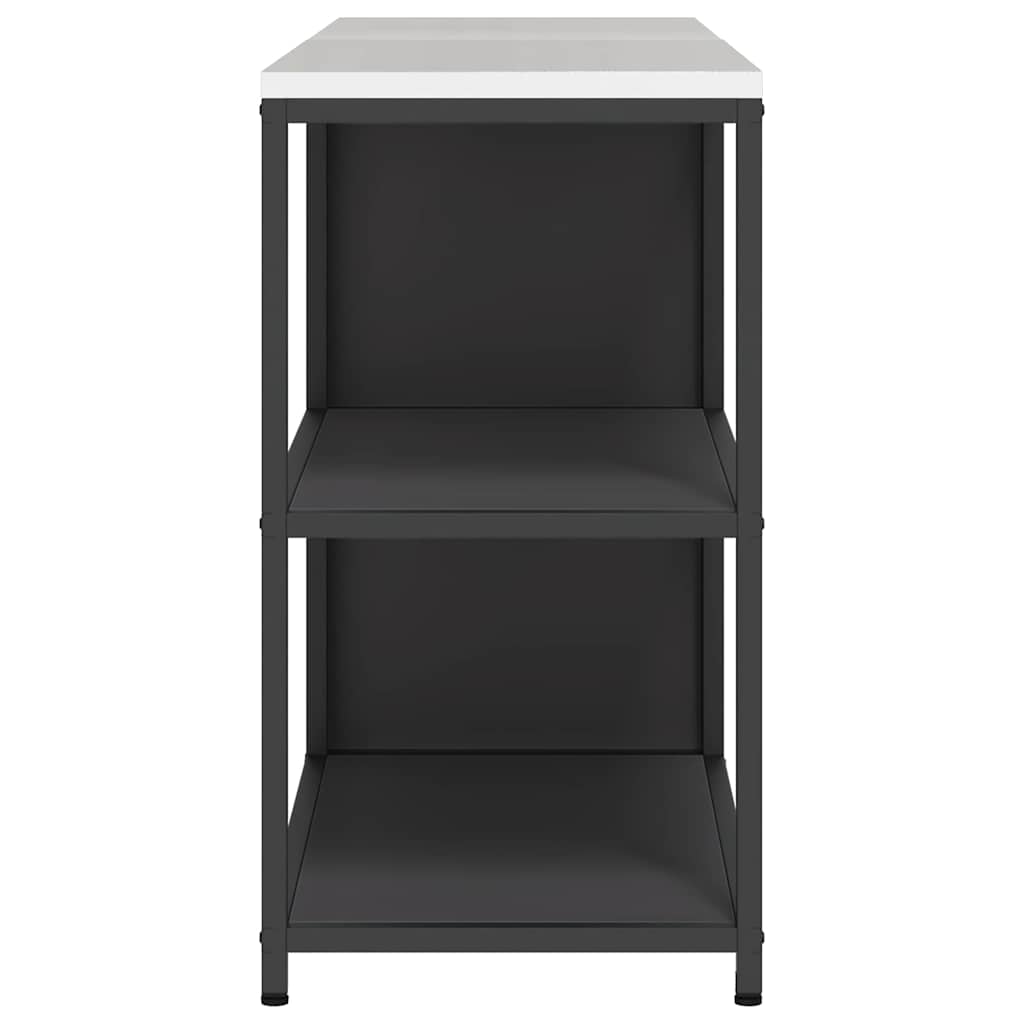 Kitchen Storage Set with Shelf 2 pcs Black Cold-rolled Steel
