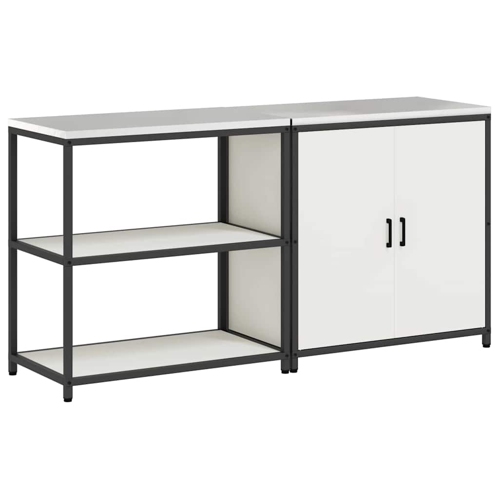 Kitchen Storage Set HATTEM 2 pcs White Cold-rolled Steel
