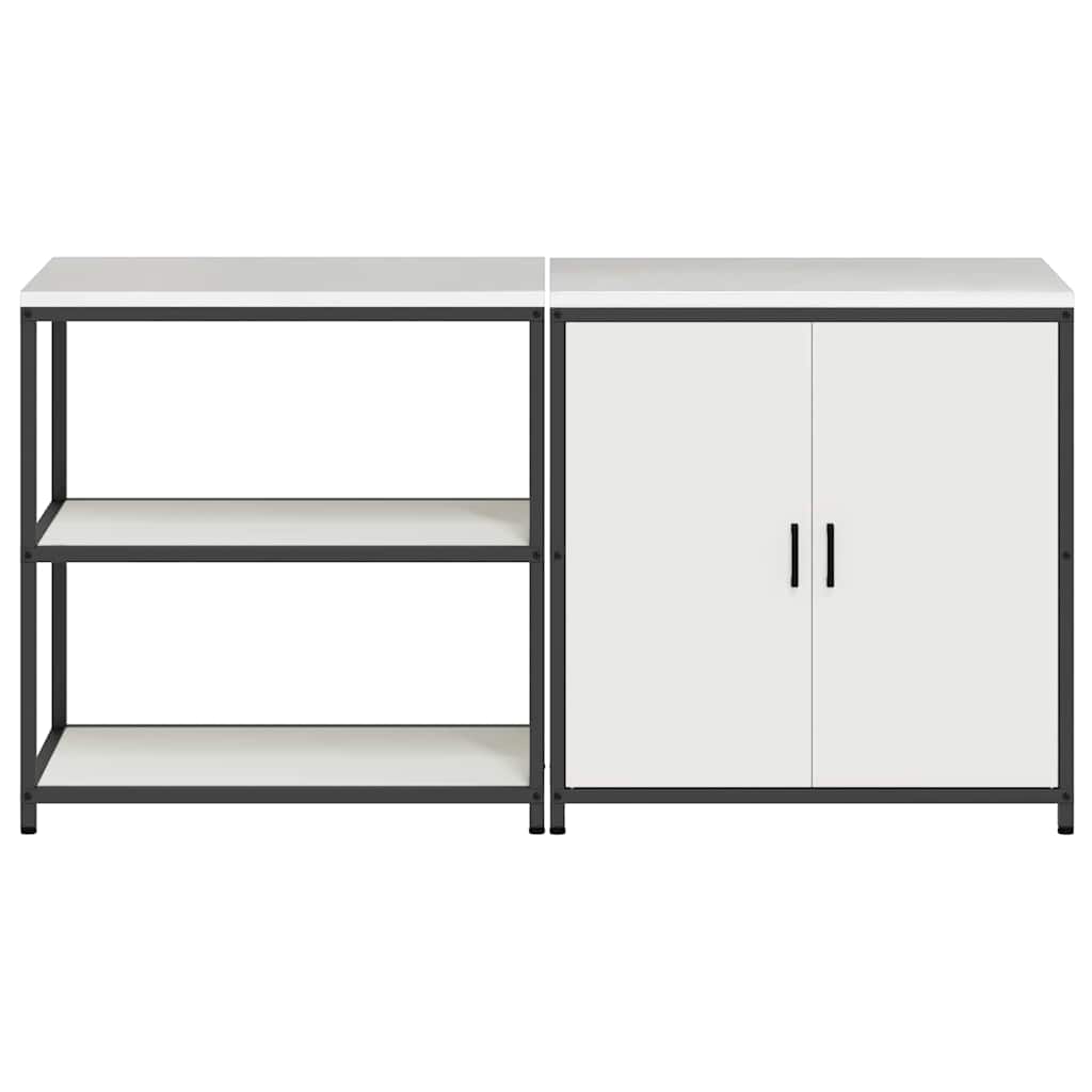 Kitchen Storage Set HATTEM 2 pcs White Cold-rolled Steel