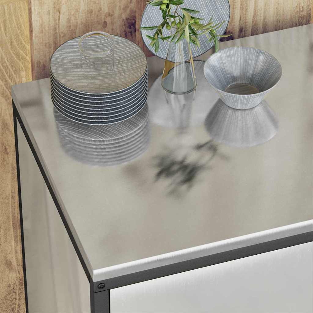 Kitchen Storage Set HATTEM 2 pcs Silver Galvanised Steel