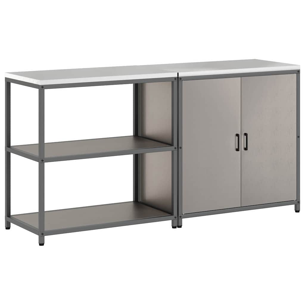 Kitchen Storage Set HATTEM 2 pcs Rusty Steel