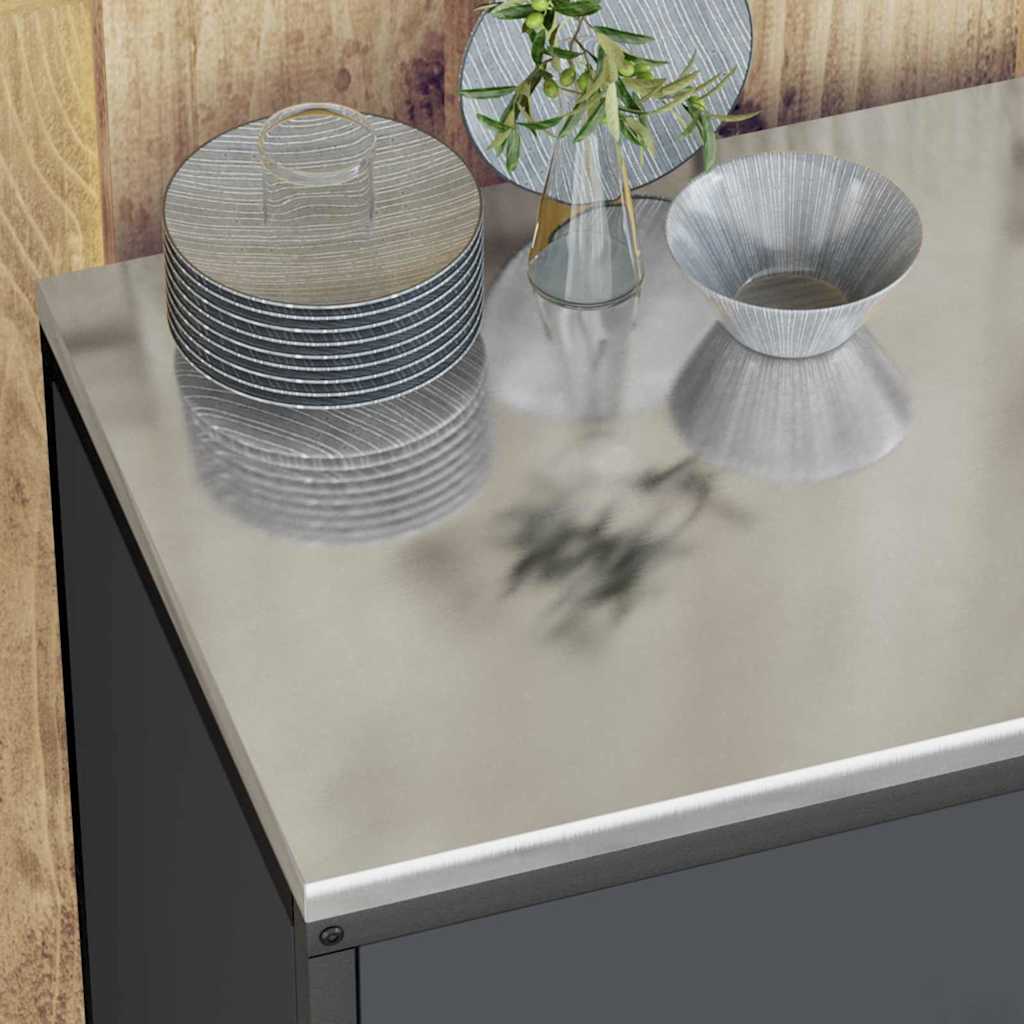 Kitchen Storage Set 2 pcs Anthracite Cold-rolled Steel