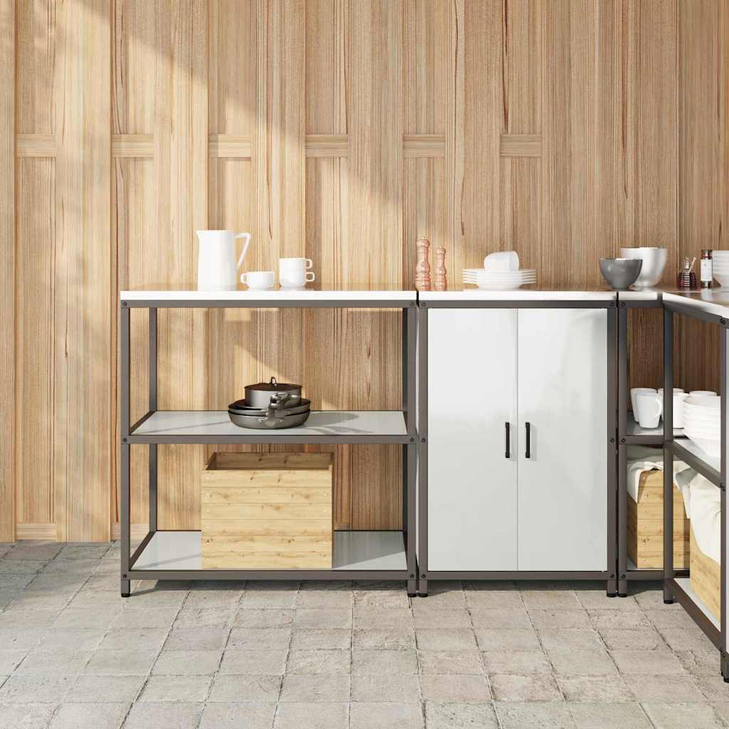 Kitchen Storage Set HATTEM 2 pcs Silver Galvanised Steel