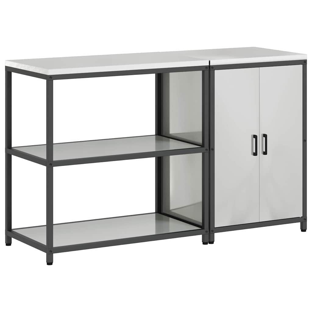 Kitchen Storage Set HATTEM 2 pcs Silver Galvanised Steel
