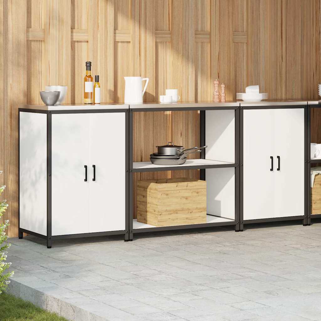 Kitchen Storage Set HATTEM 3 pcs White Cold-rolled Steel