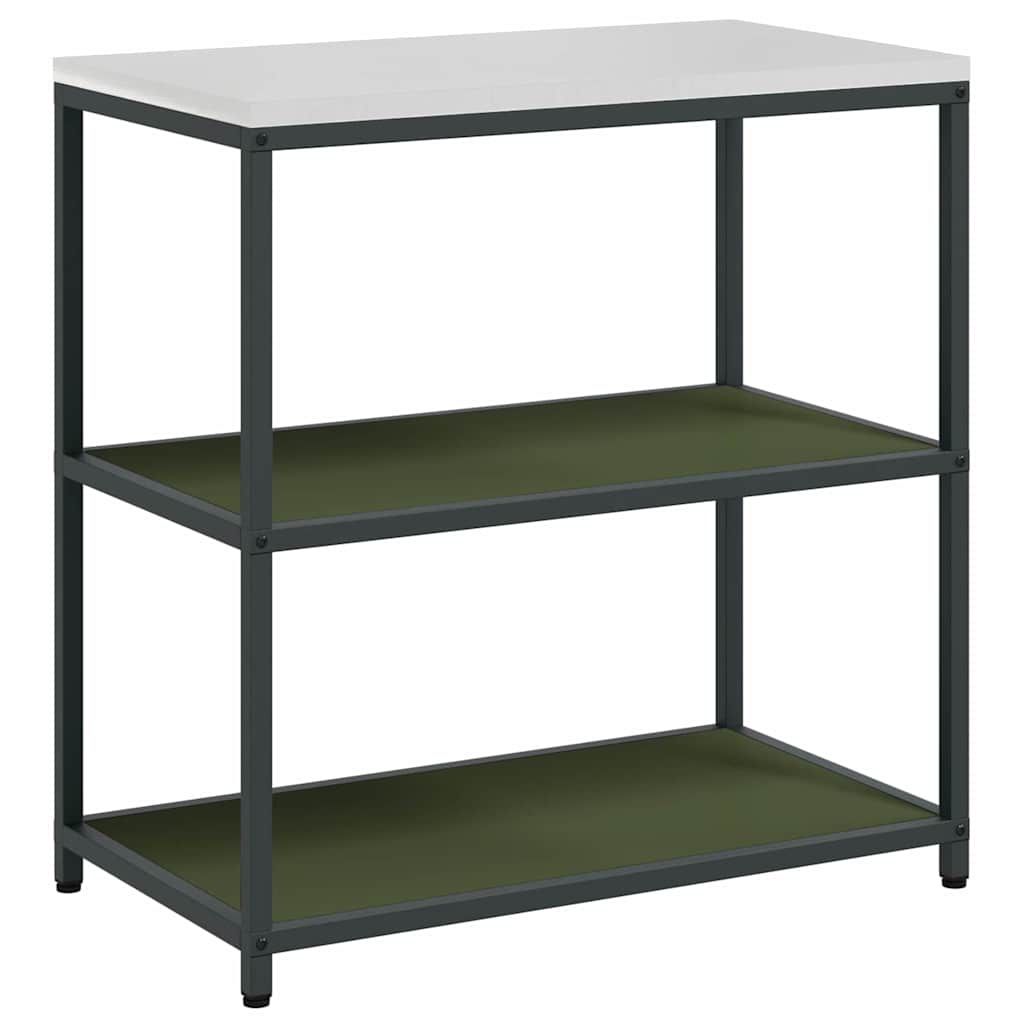 Kitchen Storage Set 3 pcs Olive Green Cold-rolled Steel