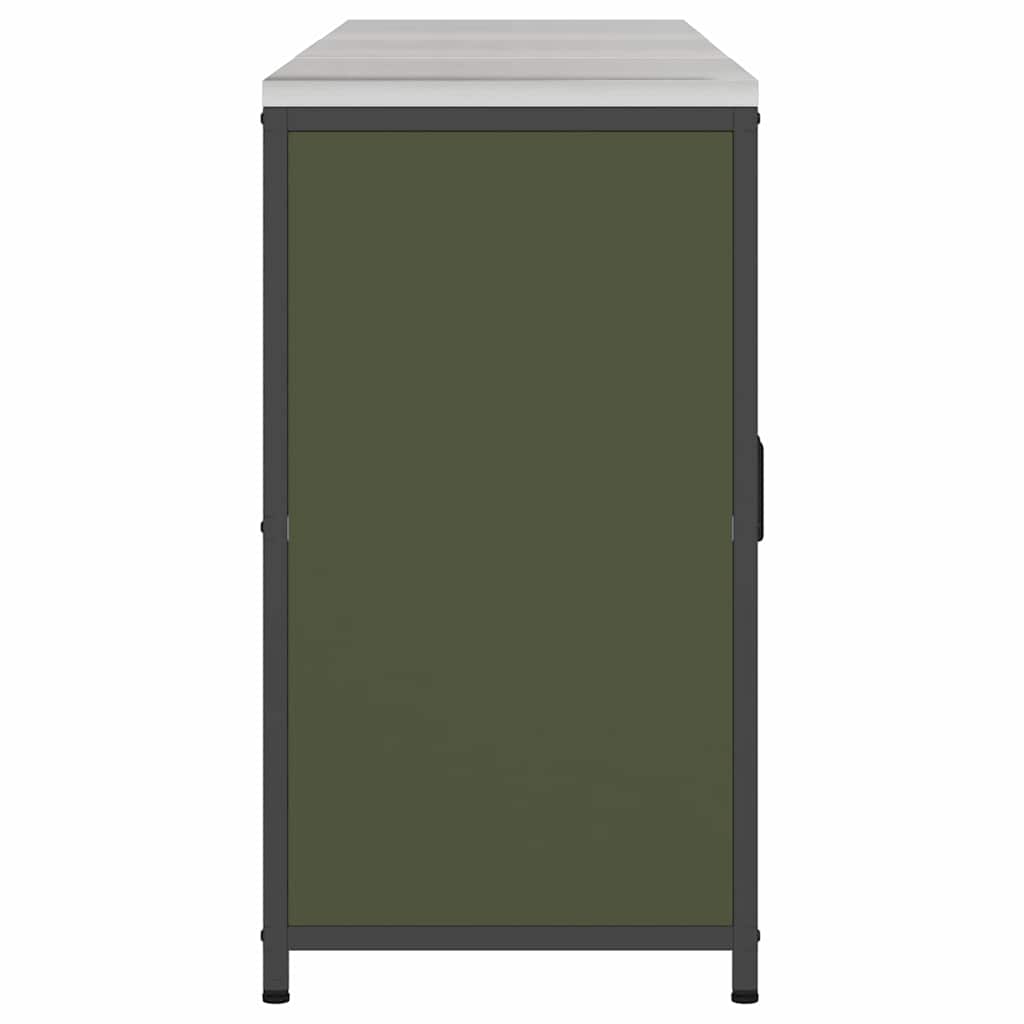 Kitchen Storage Set 3 pcs Olive Green Cold-rolled Steel