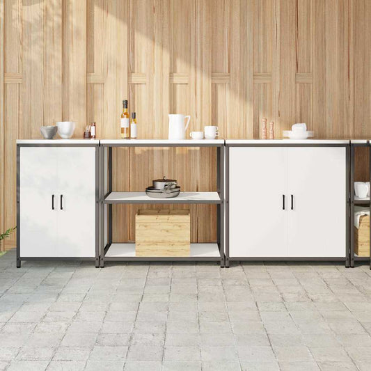 Kitchen Storage Set HATTEM 3 pcs White Cold-rolled Steel