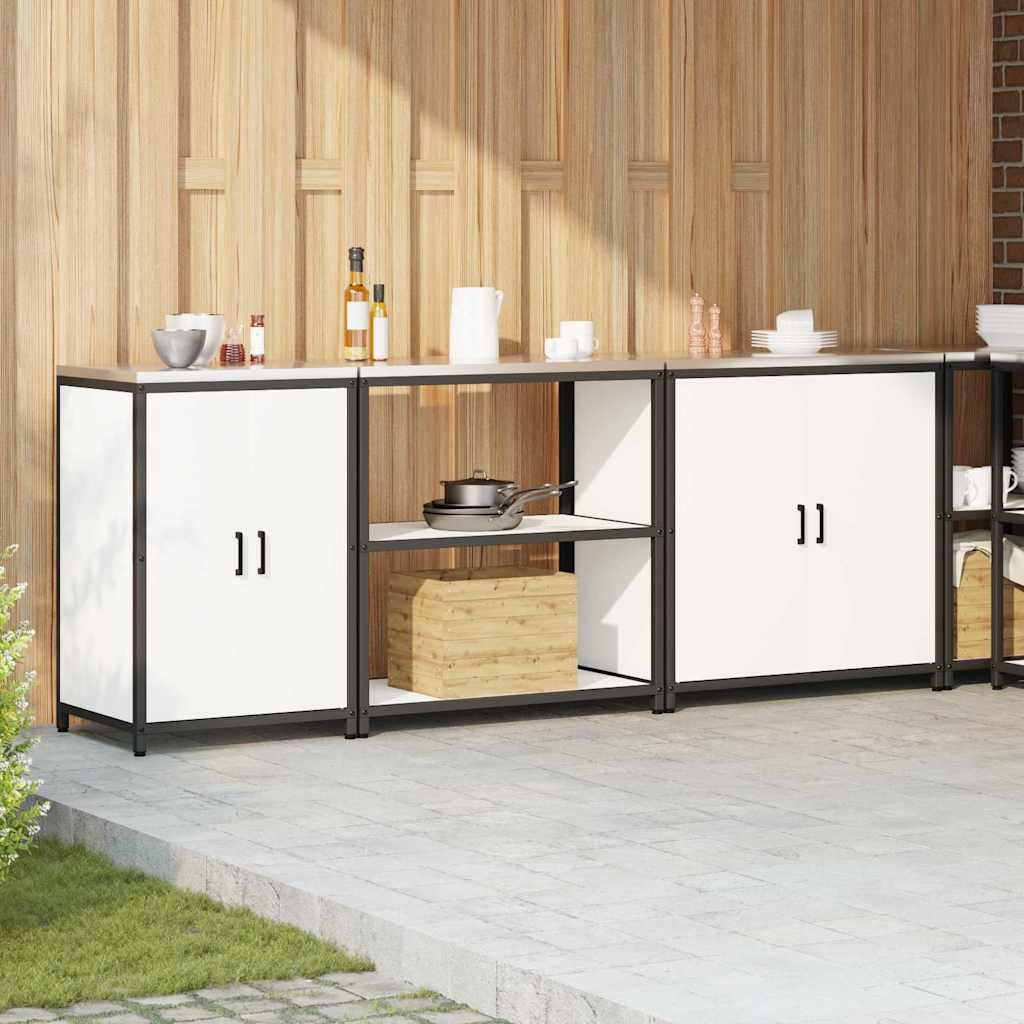 Kitchen Storage Set HATTEM 3 pcs White Cold-rolled Steel