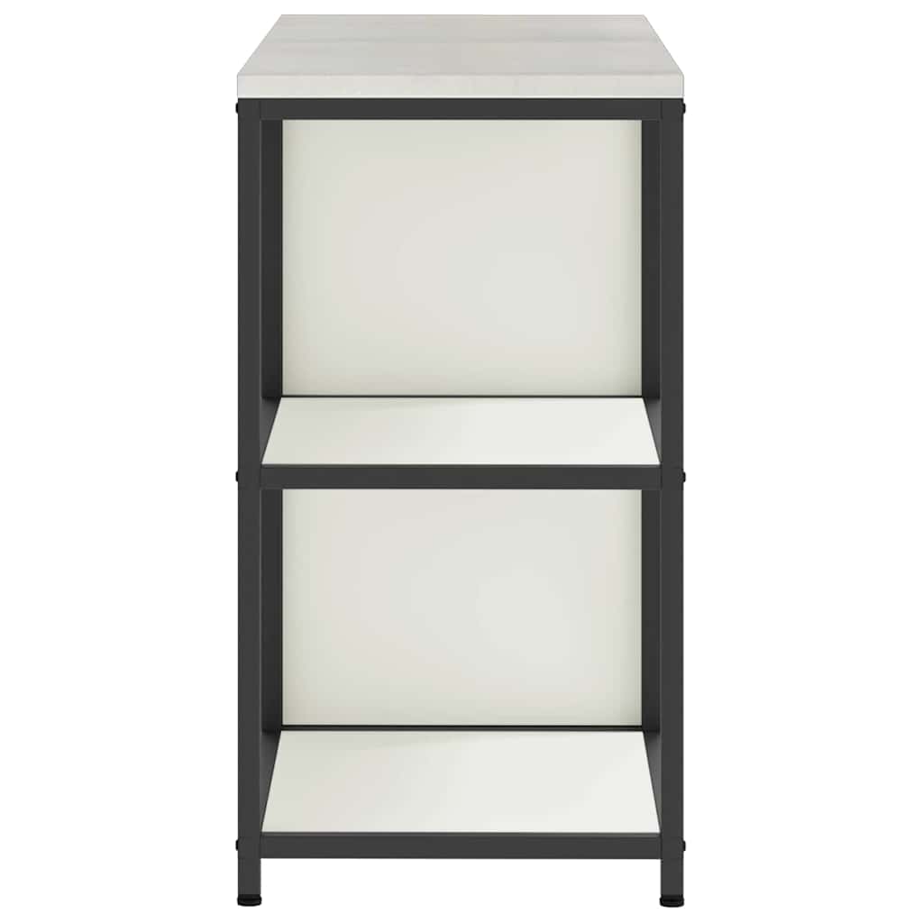 Kitchen Storage Set with Shelf 2 pcs White Cold-rolled Steel