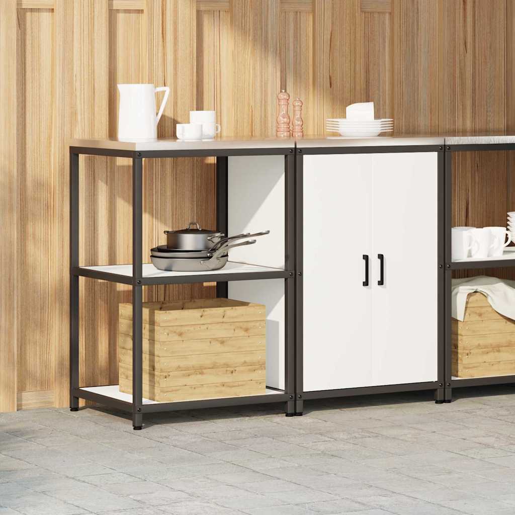 Kitchen Storage Set HATTEM 2 pcs White Cold-rolled Steel