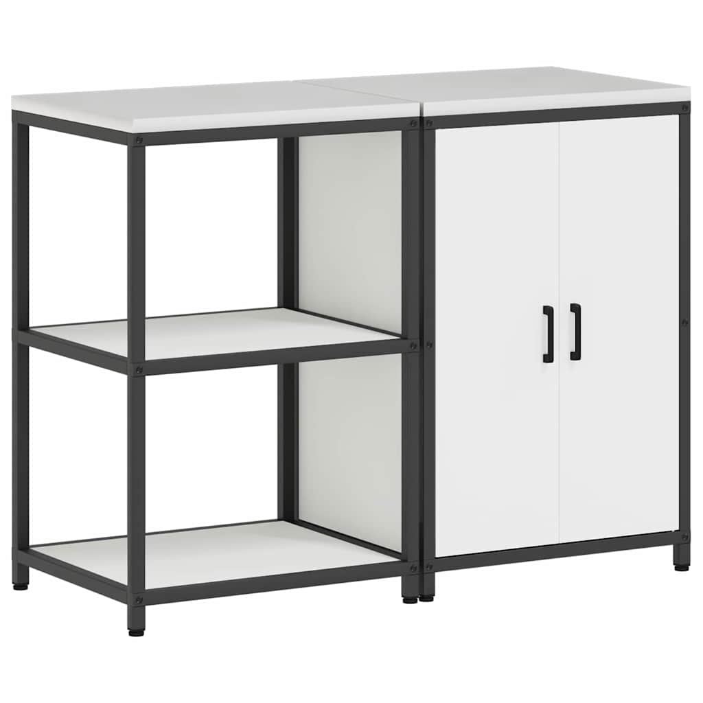 Kitchen Storage Set HATTEM 2 pcs White Cold-rolled Steel