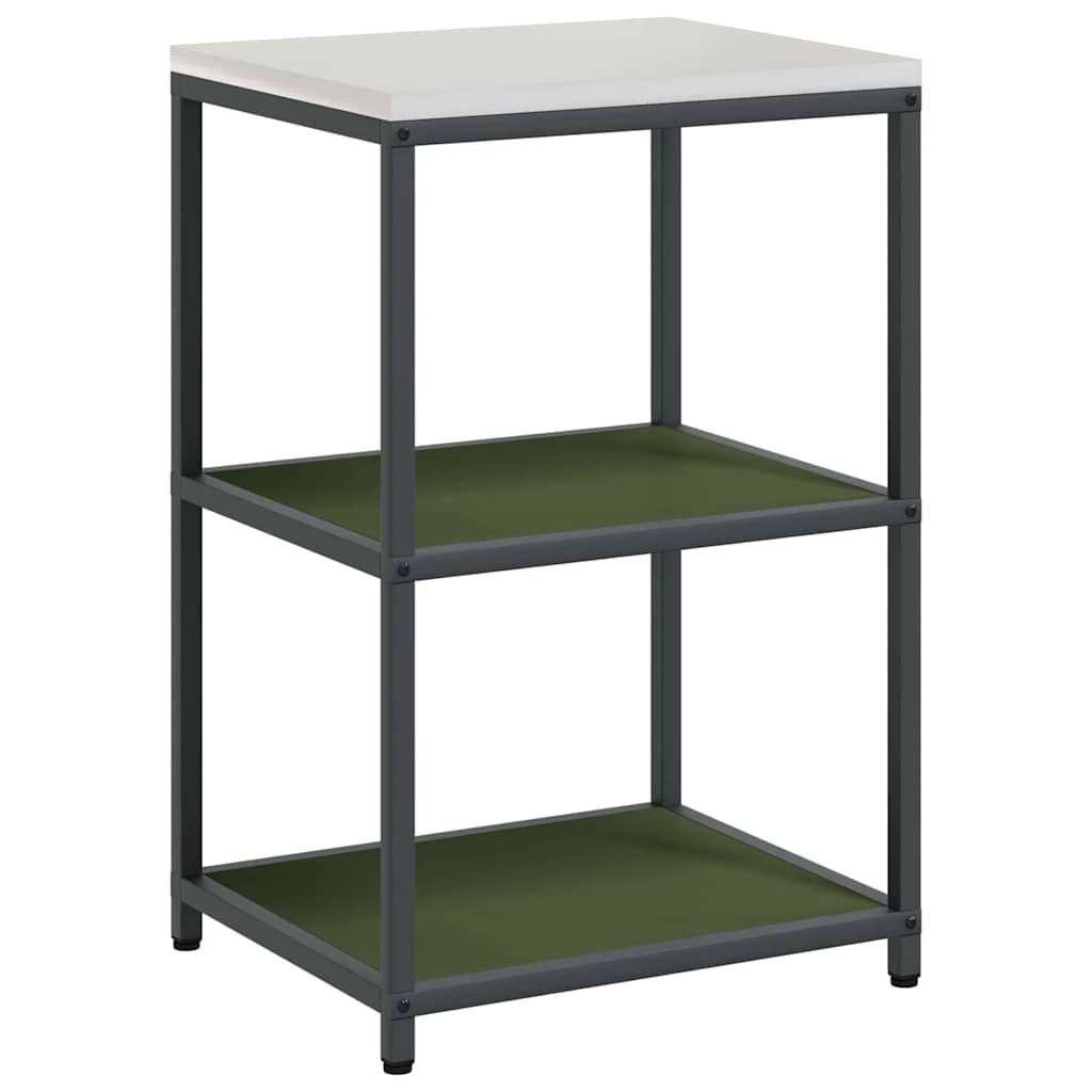 Kitchen Storage Set HATTEM 2 pcs Olive Green Cold-rolled Steel
