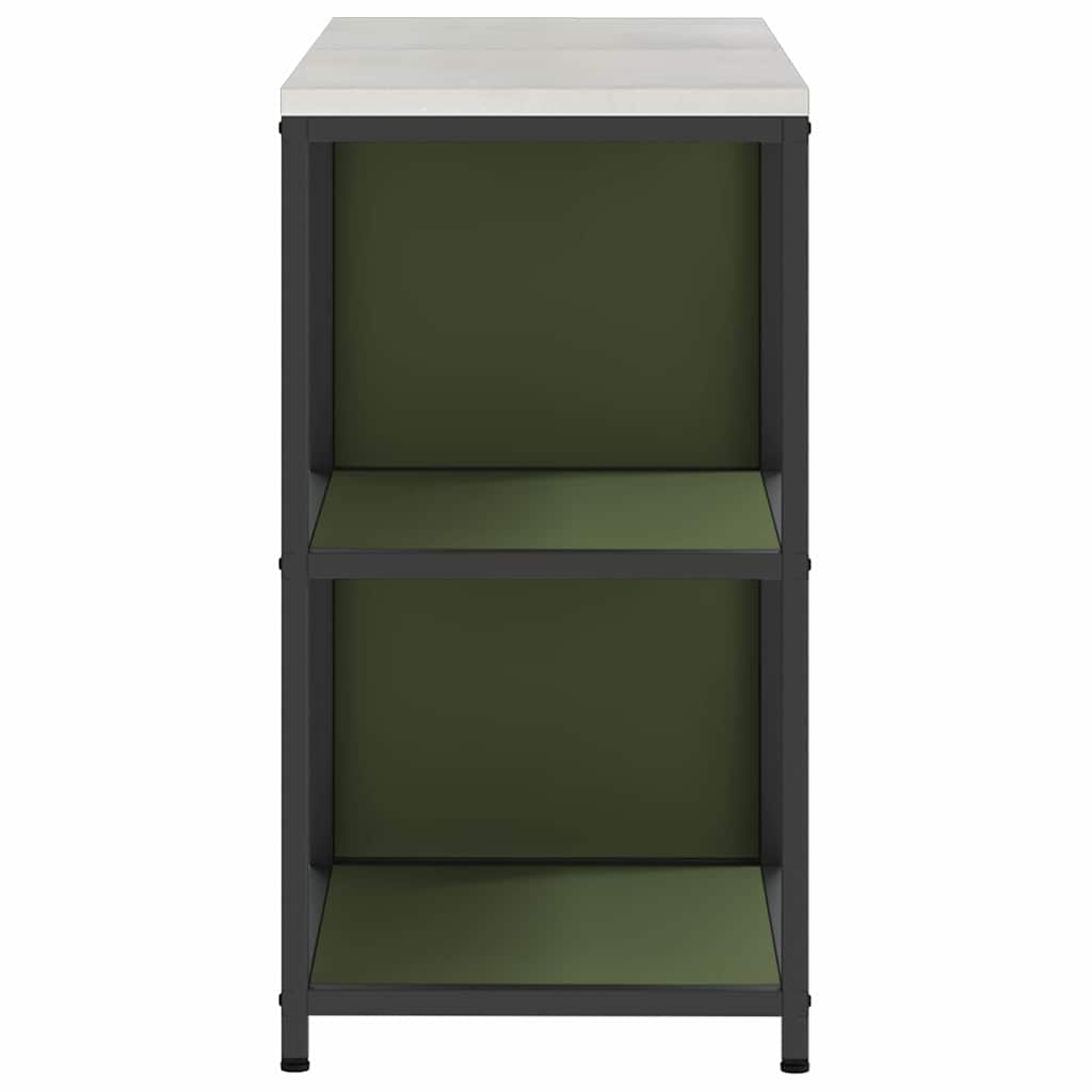 Kitchen Storage Set HATTEM 2 pcs Olive Green Cold-rolled Steel