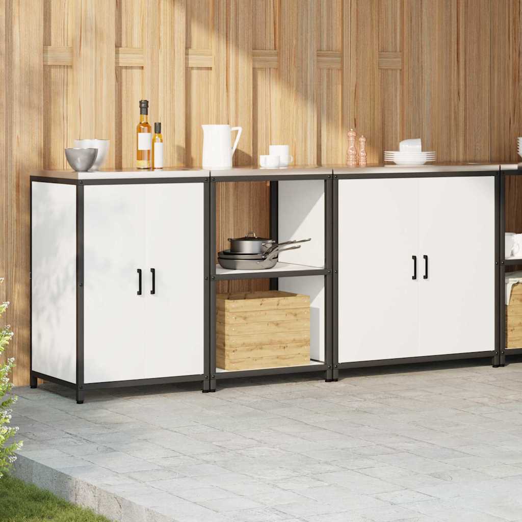 Kitchen Storage Set HATTEM 3 pcs White Cold-rolled Steel