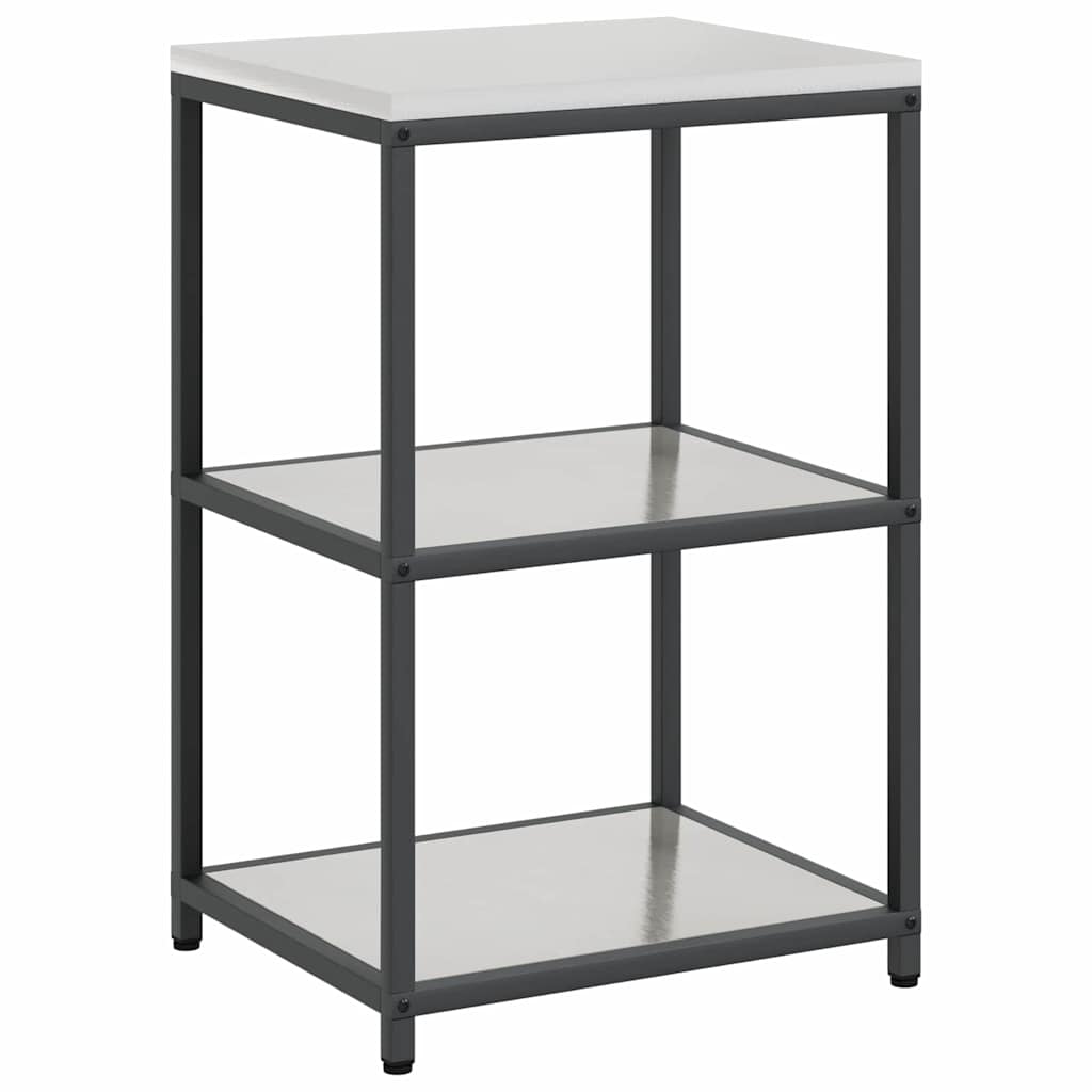 Kitchen Storage Set HATTEM 3 pcs Silver Stainless Steel