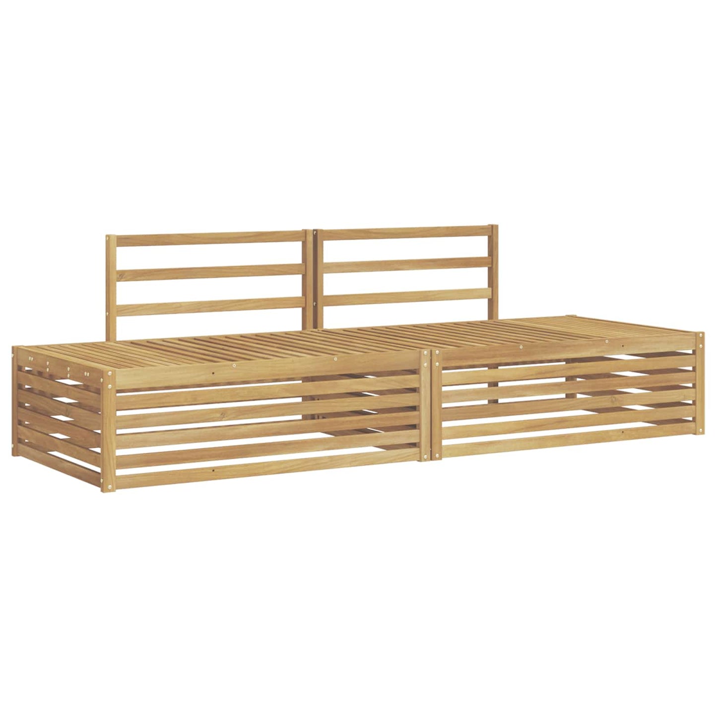 2 pcs Outdoor Sofa Set White
