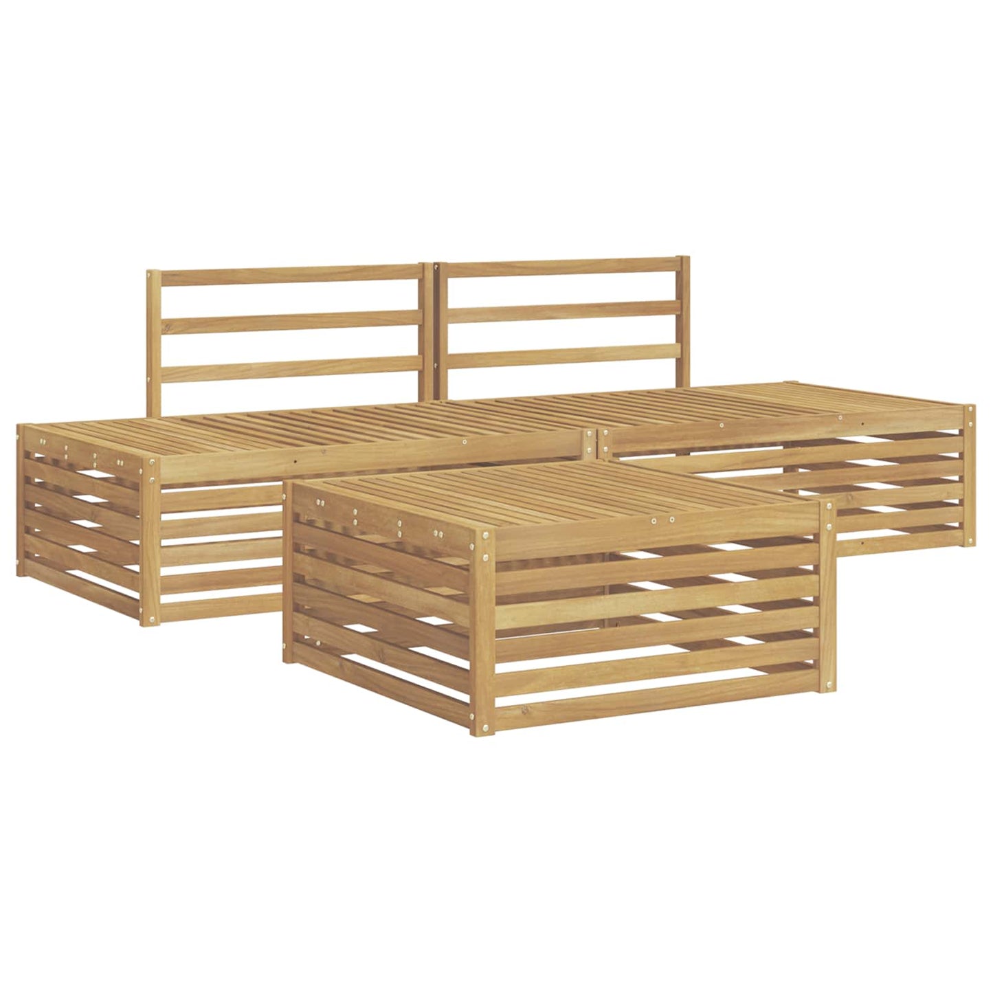 4 pcs Outdoor Sofa Set White