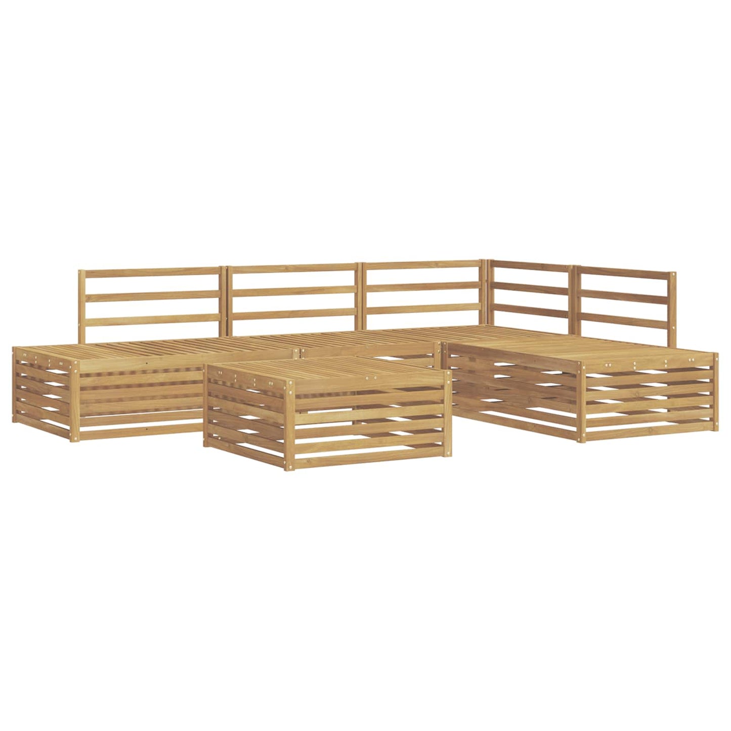 6 pcs Outdoor Sofa Set White