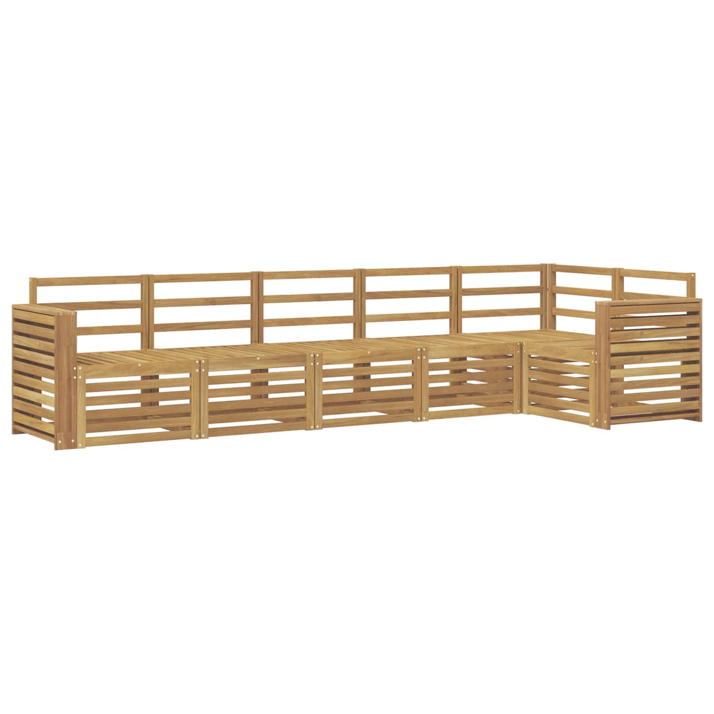 Outdoor Sofa Set 6 pcs White 310 x 132.5 x 73 cm