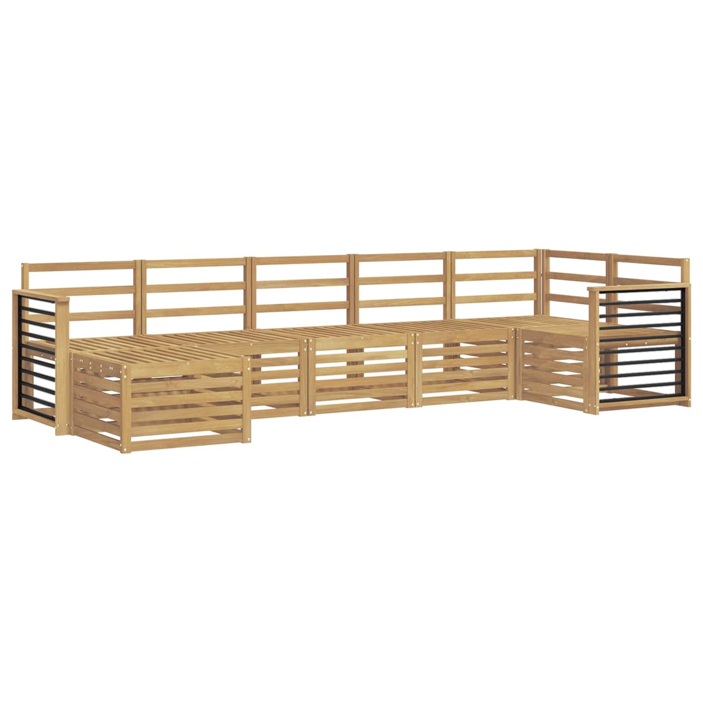 Outdoor Sofa Set 7 pcs White