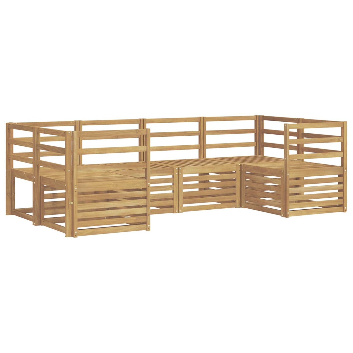 Outdoor Sofa Set 6 pcs White 245 x 126.5 x 73 cm
